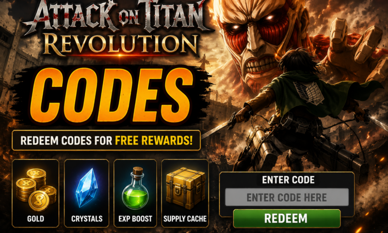 Attack on Titan Revolution Codes