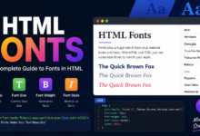 HTML Fonts