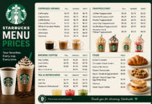 Starbucks Menu Prices