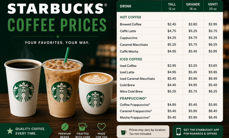 Starbucks Coffee Prices