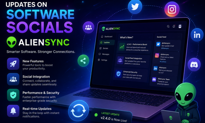 Updates on Software Socials Aliensync