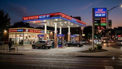 Gas Station Near By