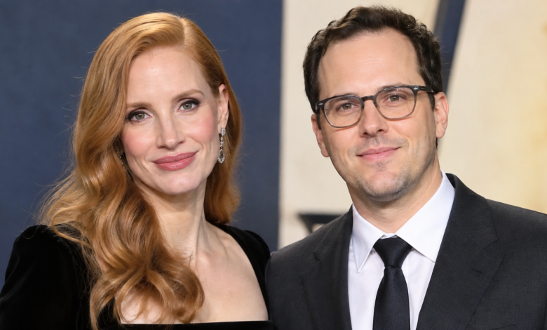 Jessica Chastain and Mike Krieger